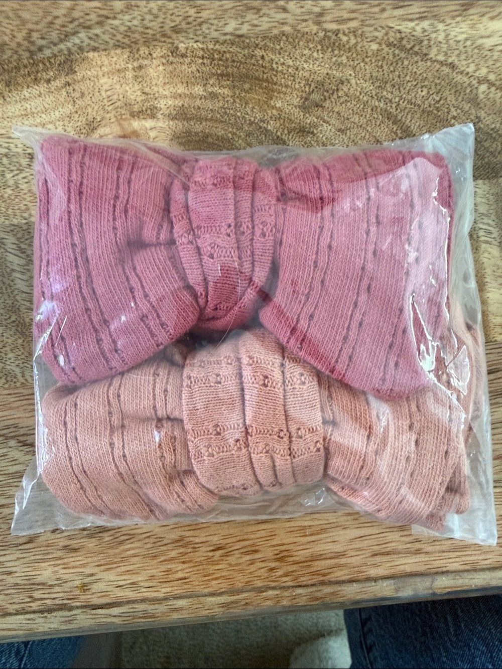 Knit Big Bow Headbands Pumpkin Fall Colors